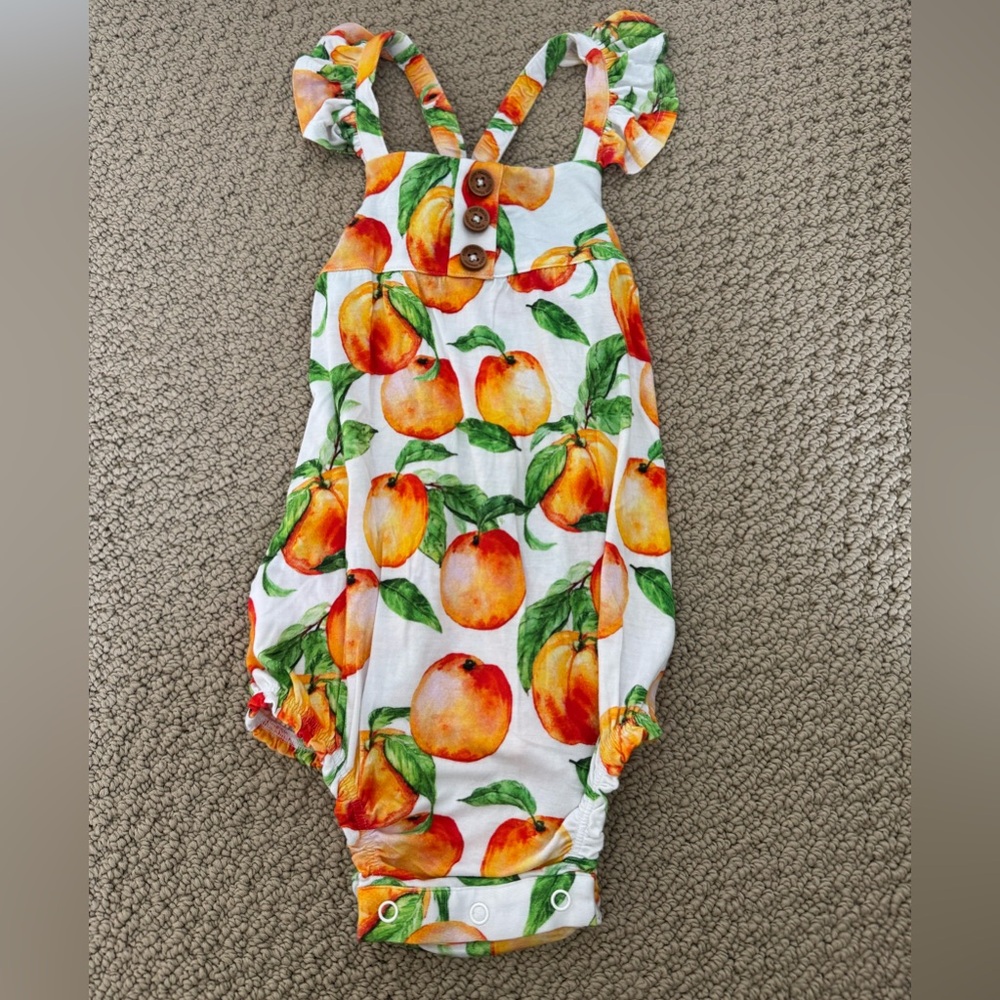 Posh Peanut Peach Print One Piece